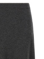 Gray Wool Mini Skirt