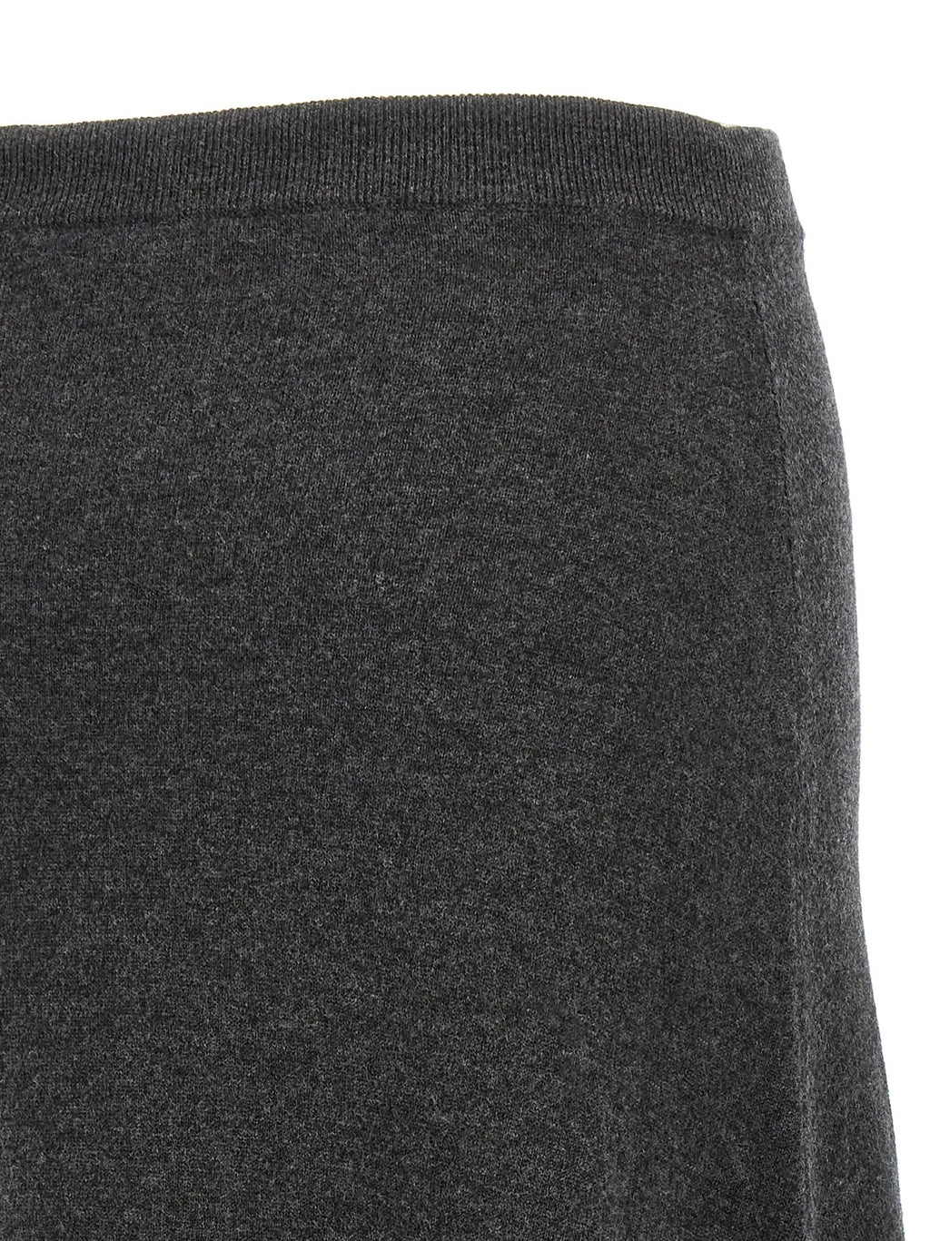 Gray Wool Mini Skirt