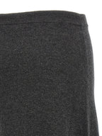 Gray Wool Mini Skirt
