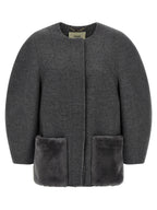 Gray Virgin Wool Coat