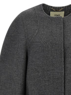 Gray Virgin Wool Coat