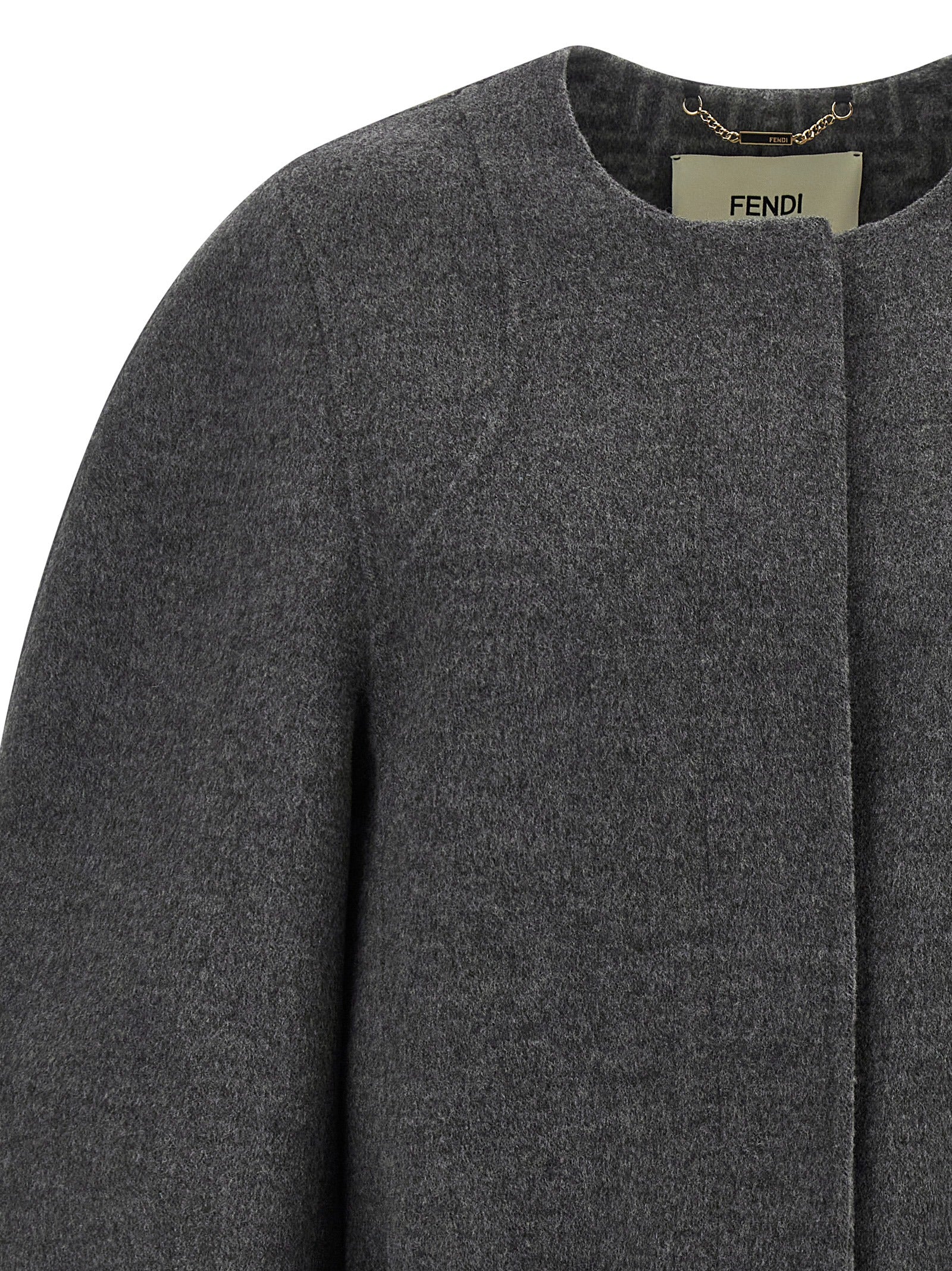 Gray Virgin Wool Coat