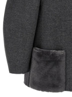 Gray Virgin Wool Coat