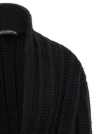 Black Virgin Wool Cardigan