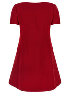Multicolor Virgin Wool Short Dress