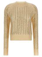 Beige Virgin Wool Cardigan