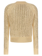 Beige Virgin Wool Cardigan