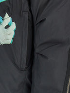 Black Polyester Shell Jacket
