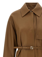 Brown Lamb Leather Coat