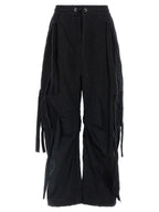 Black Cotton Cargo Pants