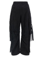 Black Cotton Cargo Pants