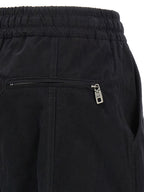 Black Cotton Cargo Pants