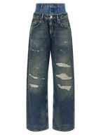 Blue Cotton Jeans Denim