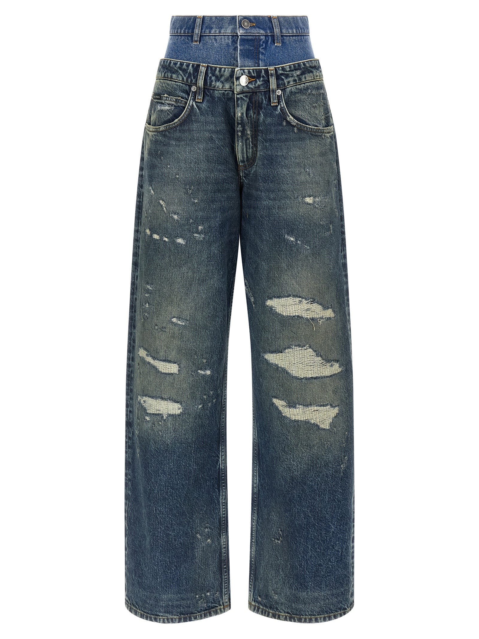 Blue Cotton Jeans Denim