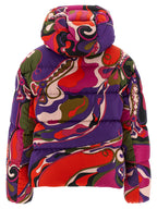 Multicolor Polyamide Full-Length Jacket