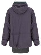 Purple Virgin Wool Parka