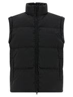 Black Polyester Full-Length Jacket