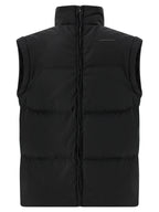 Black Polyester Full-Length Jacket