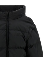 Black Polyester Full-Length Jacket