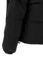 Black Polyester Full-Length Jacket