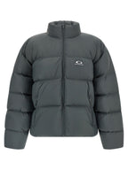 Gray Polyamide Full-Length Jacket