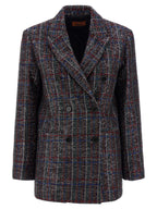 Multicolor Viscose Blazer