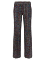 Multicolor Viscose Flared Pants