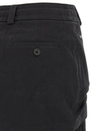 Black Silk Midi Skirt