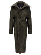Black Lamb Leather Coat