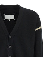 Black Virgin Wool Cardigan