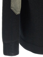 Black Virgin Wool Cardigan