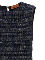 Multicolor Viscose Short Dress