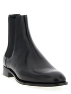 Black Calfskin Chelsea Boots