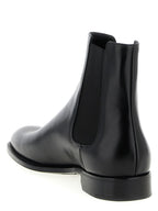 Black Calfskin Chelsea Boots