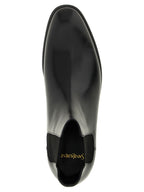 Black Calfskin Chelsea Boots