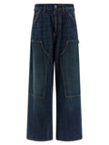 Blue Cotton Relaxed Fit Jeans