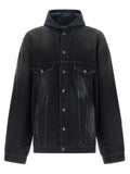 Black Cotton Denim Jacket