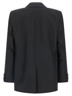 Black Polyester Blazer