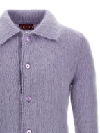 Purple Wool Cardigan
