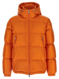 Orange Polyamide Full-Length Jacket