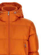 Orange Polyamide Full-Length Jacket