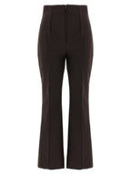 Brown Polyamide Athletic Pants