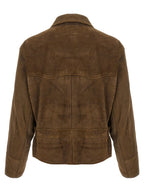 Brown Calfskin Leather Jacket