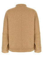 Beige Cashmere Bomber