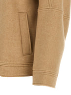 Beige Cashmere Bomber