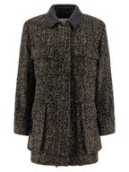 Multicolor Virgin Wool Shell Jacket