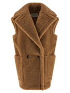 Beige Wool Sleeveless Jacket