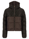 Brown Cotton Full-Length Jacket