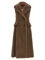 Brown Alpaca Leather Coat