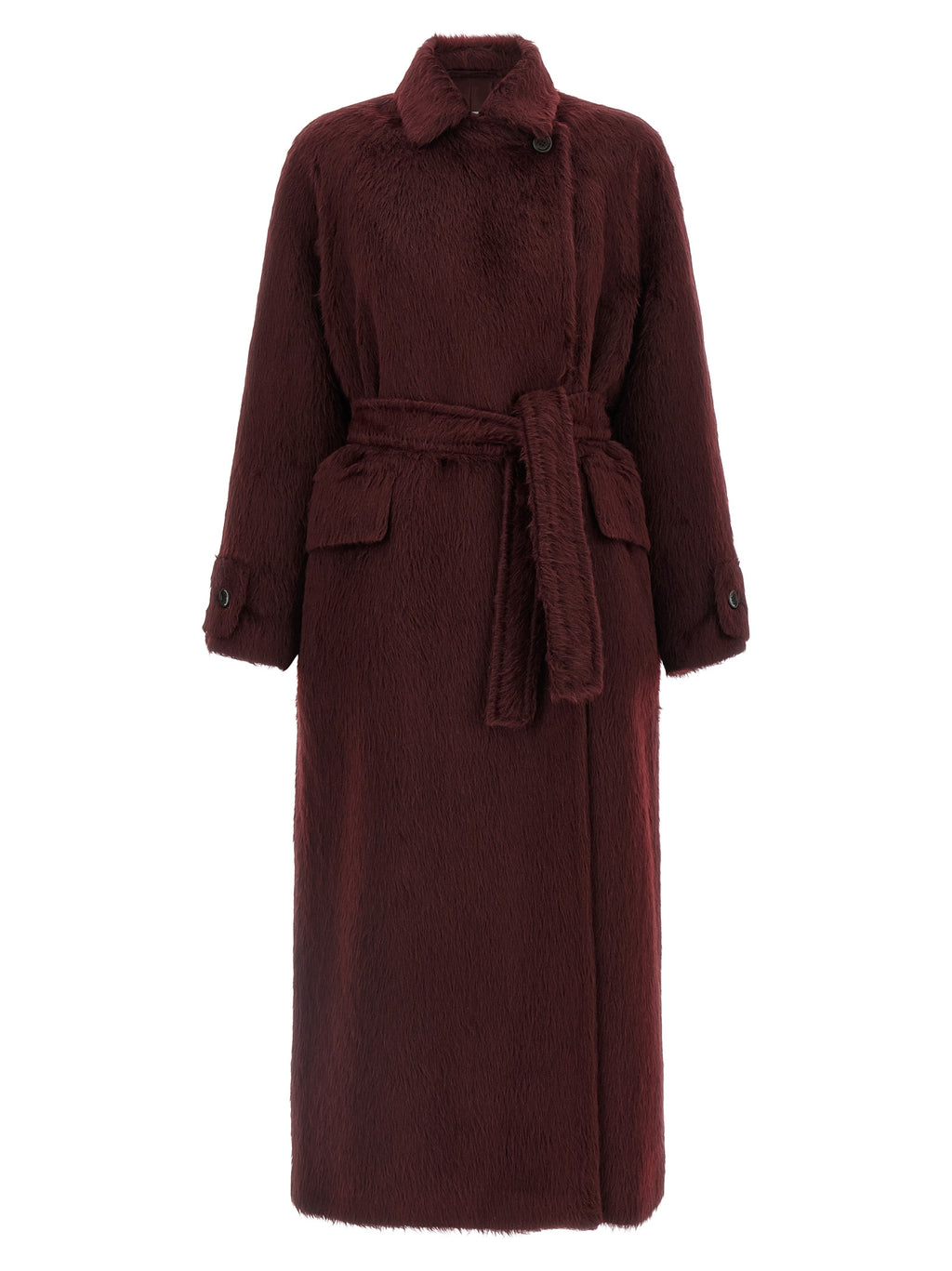 Bordeaux Wool Coat